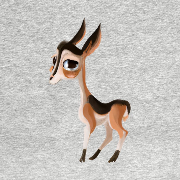 Cute Antelope Drawing by Play Zoo